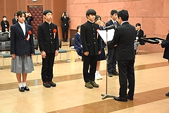 「表彰式の様子（児童・生徒）」の画像