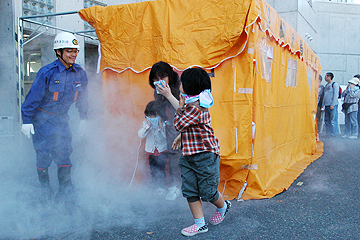「さまざまな体験訓練を行いました」の画像