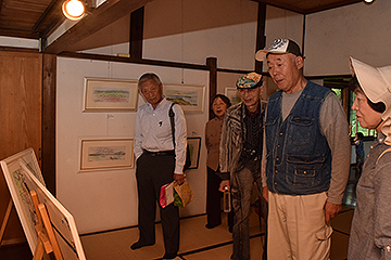 「小国地域を描いた淡彩画」の画像